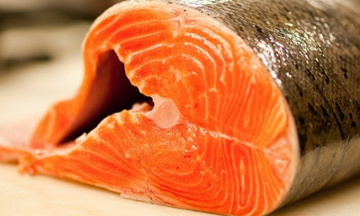Salmão em posta